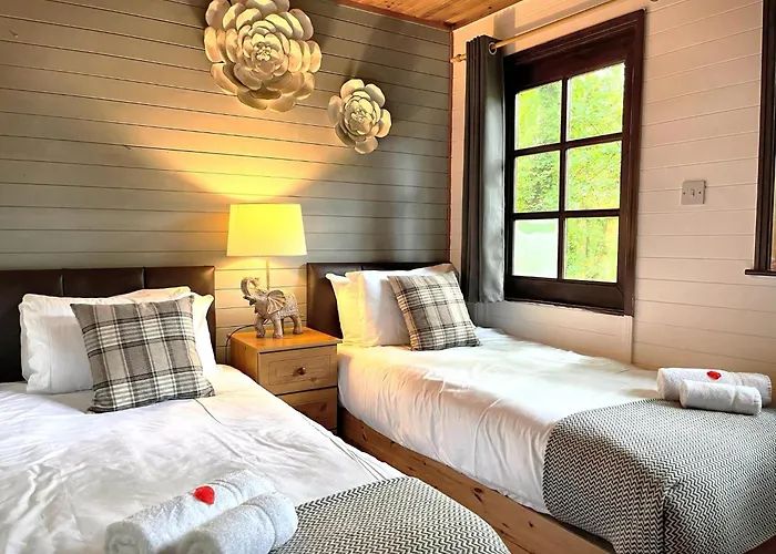 Goldcrest 3-Hot Tub-Woodland Lodges-Carmarthenshire-Tenby